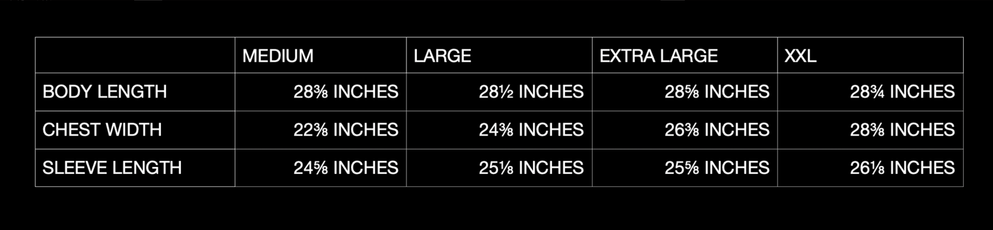 SIZING