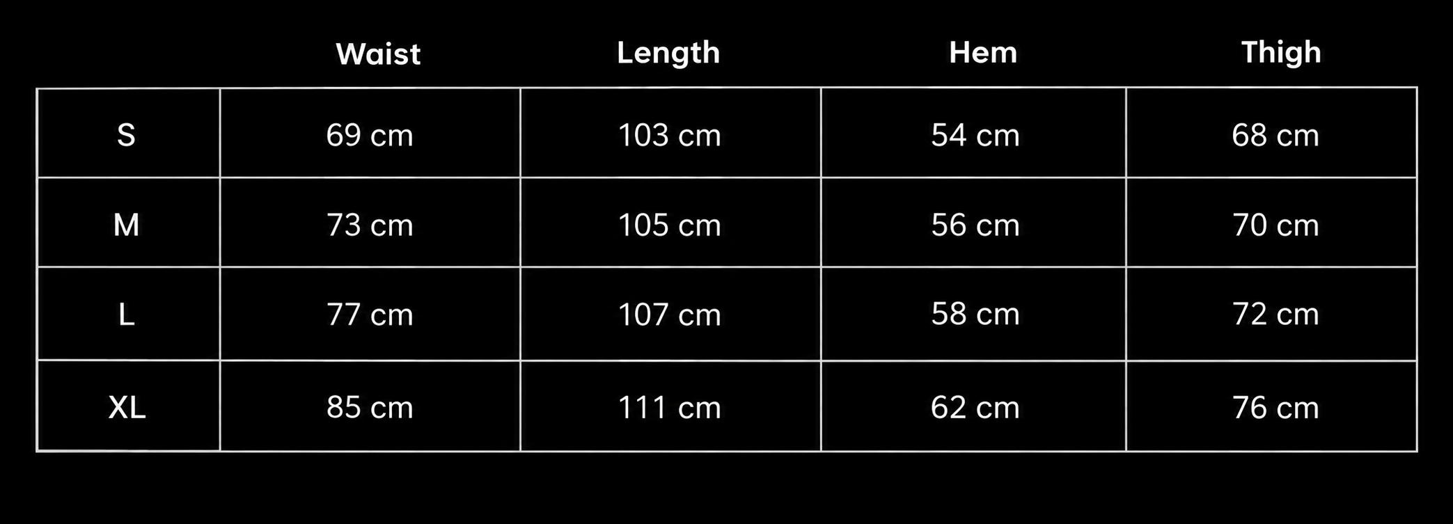 SIZING