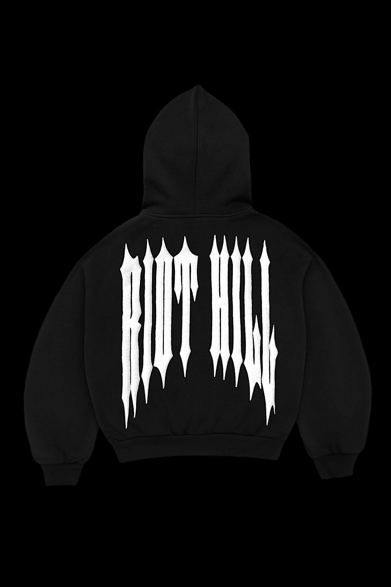 BLACK IRON HOODED SWEATSHIRT