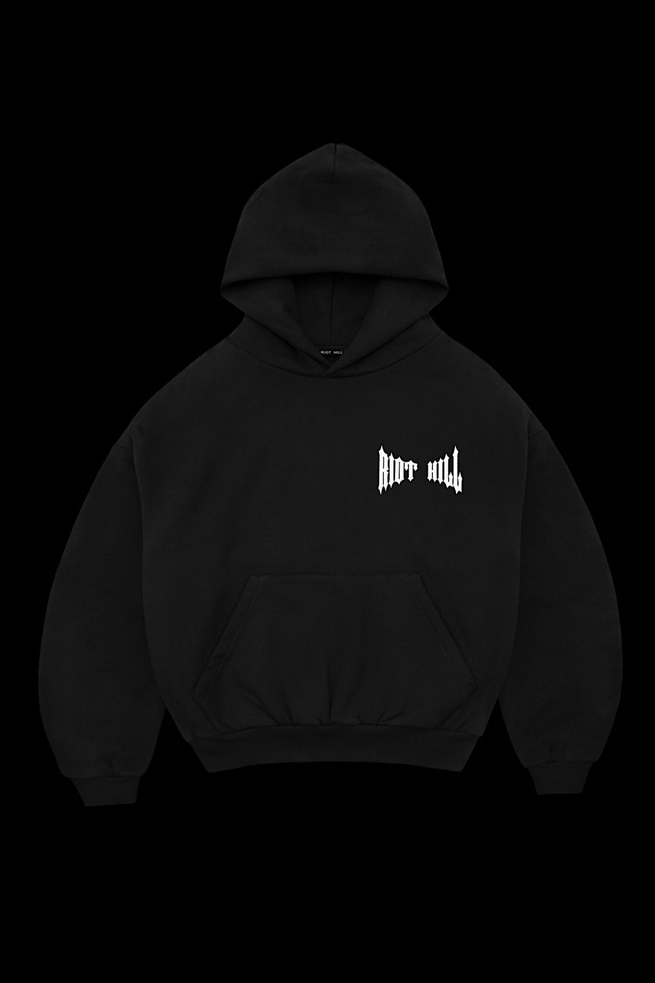 BLACK IRON HOODED SWEATSHIRT