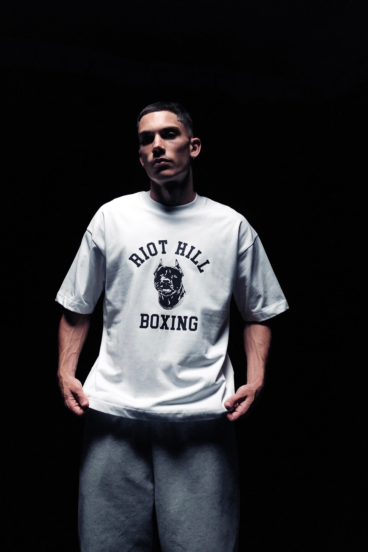 WHITE RH BOXING T-SHIRT