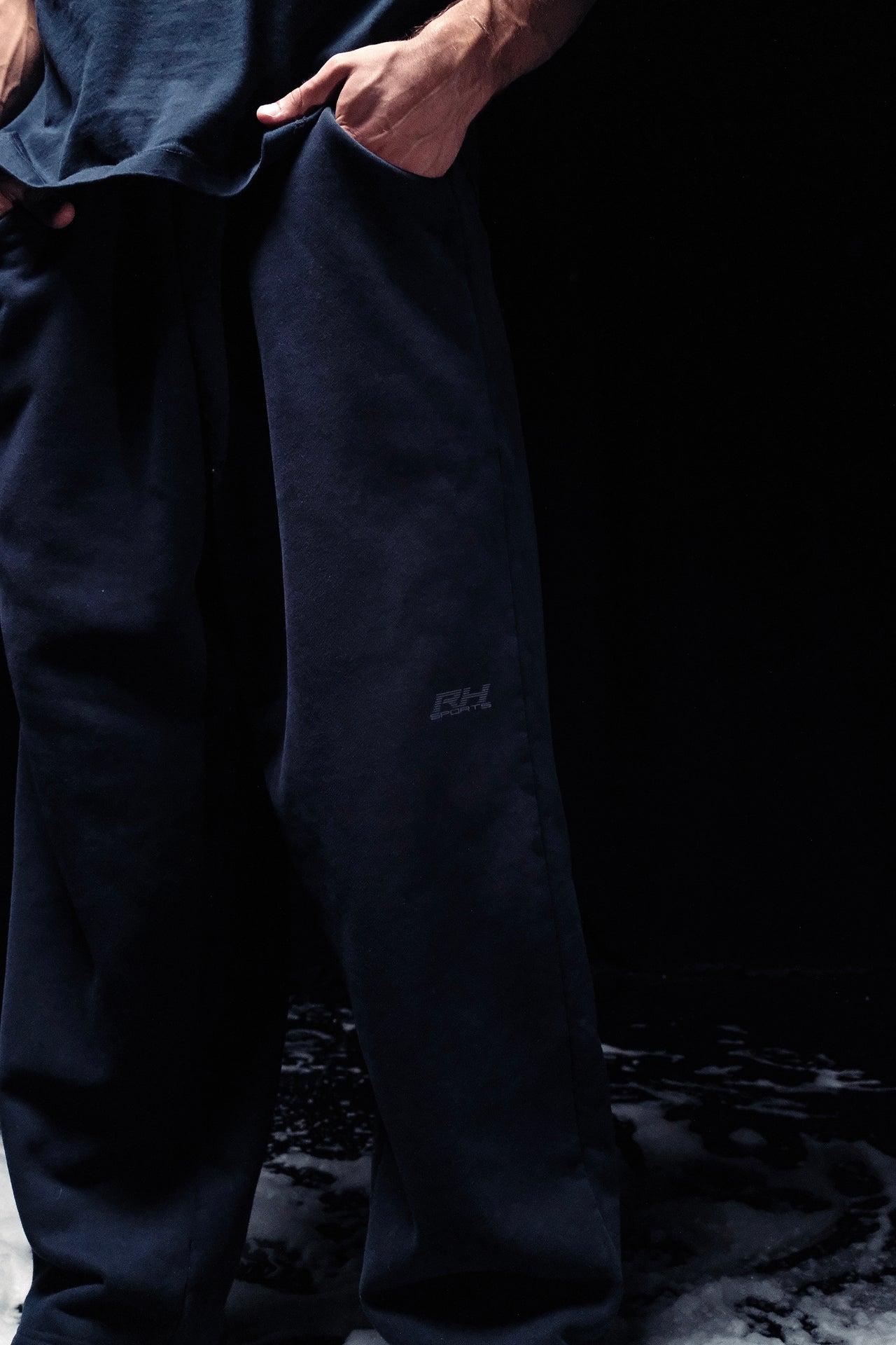 NAVY RH-SPORTS SWEATPANTS
