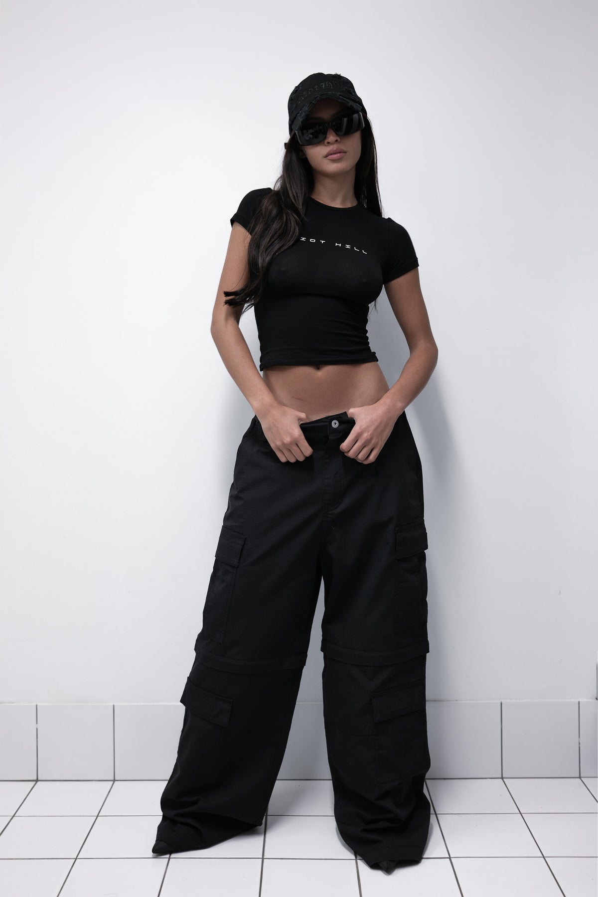 BLACK RH LOGO BABY TEE