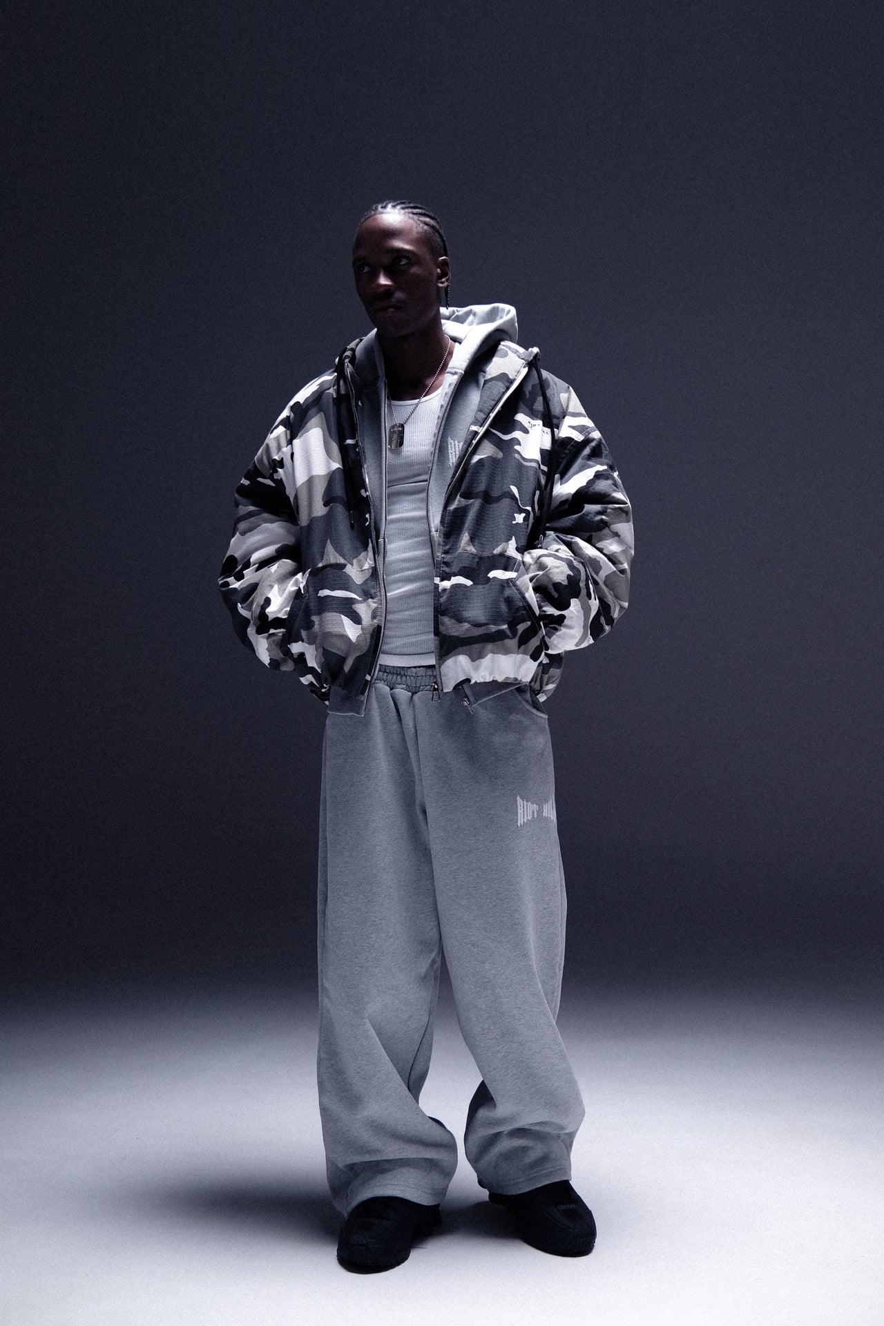 GREY MARLE IRON SWEATPANTS