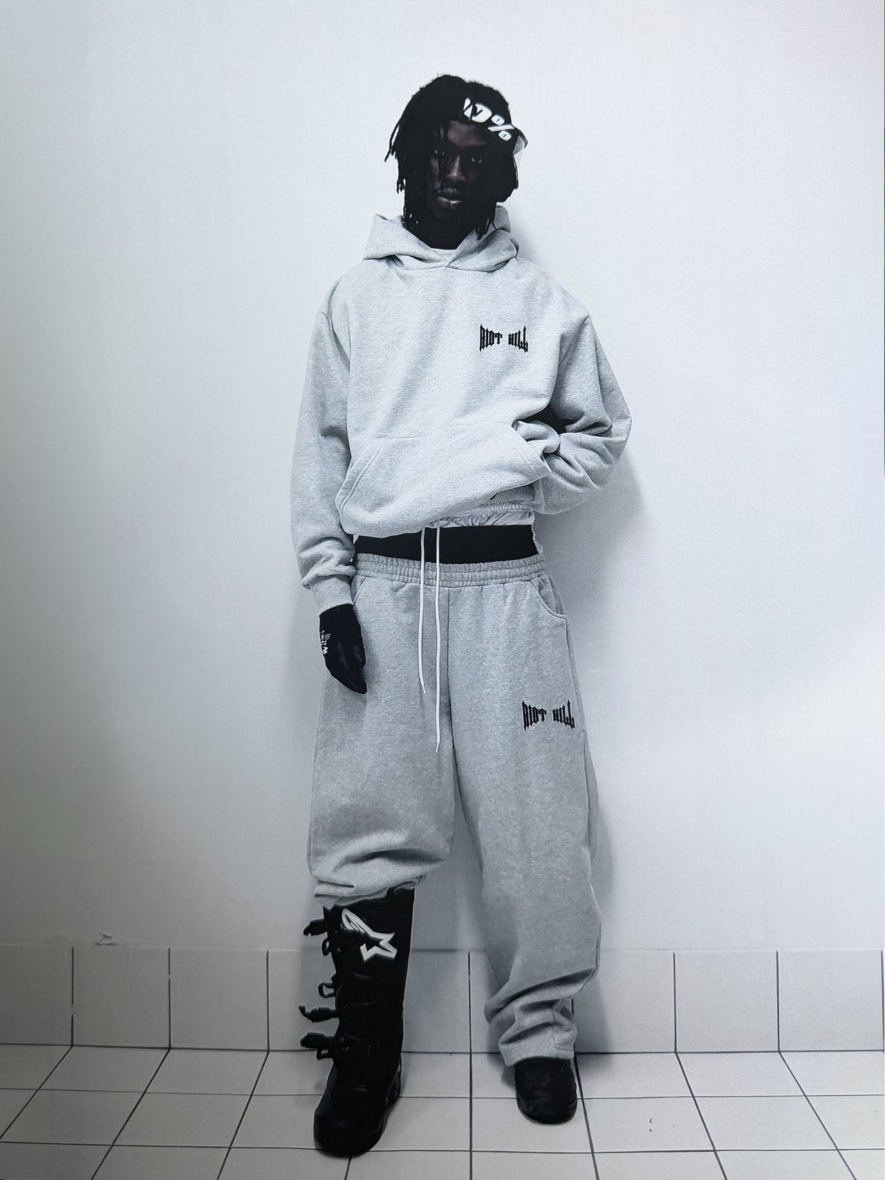 GREY/BLK IRON SWEATPANTS