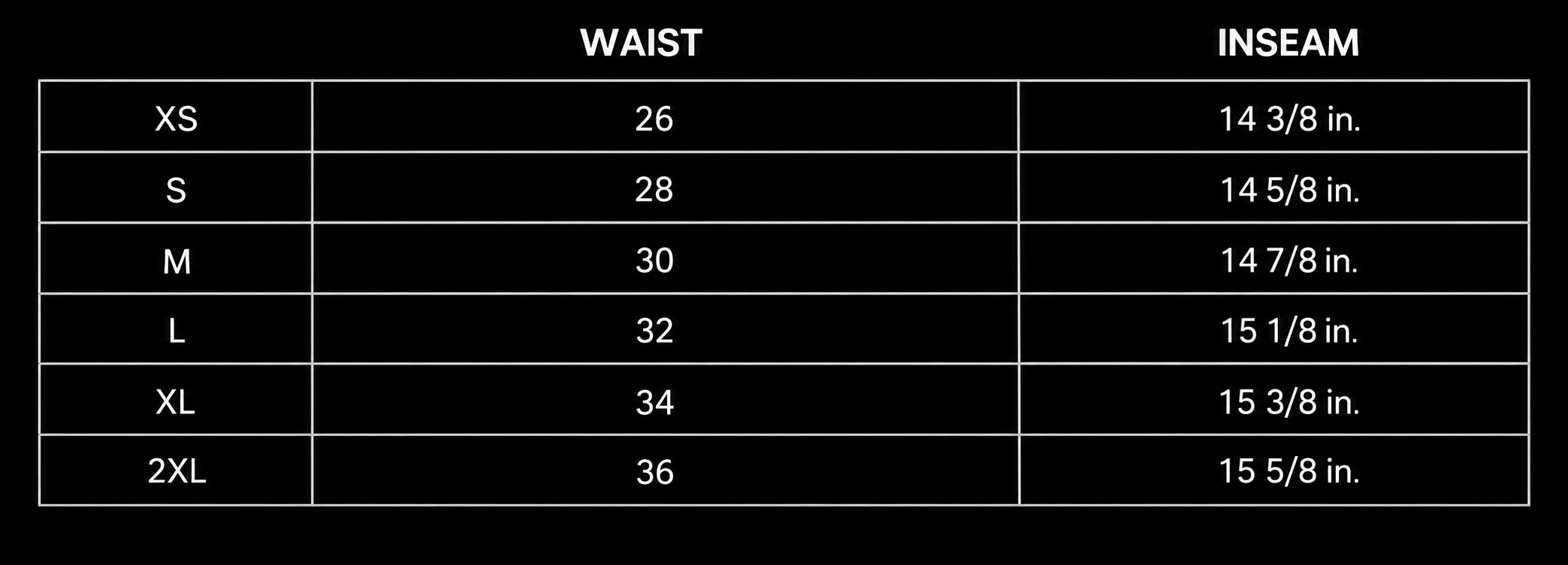 SIZING