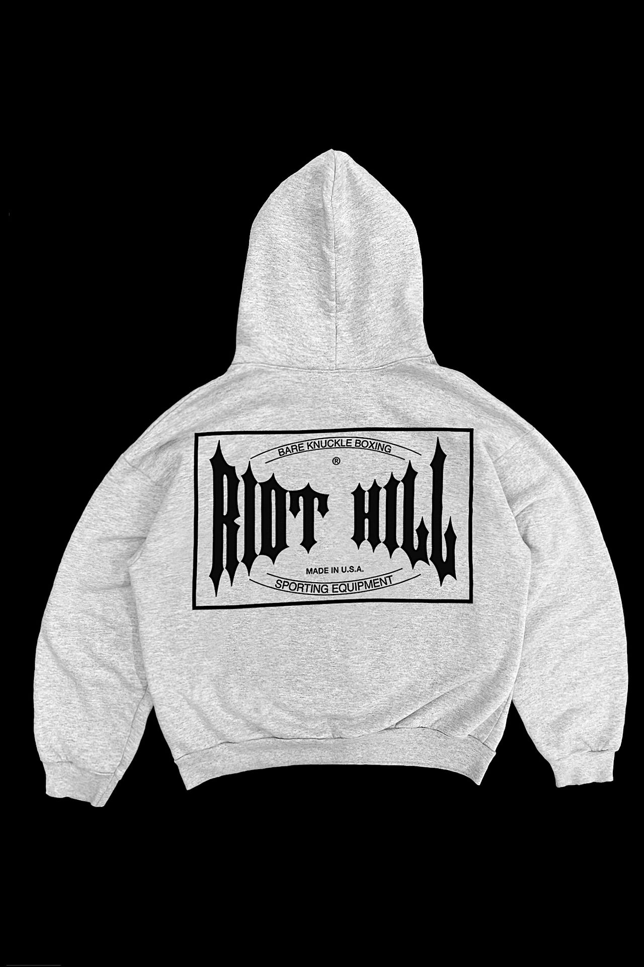 GREY RH BOXING HOODED SWEATSHIRT