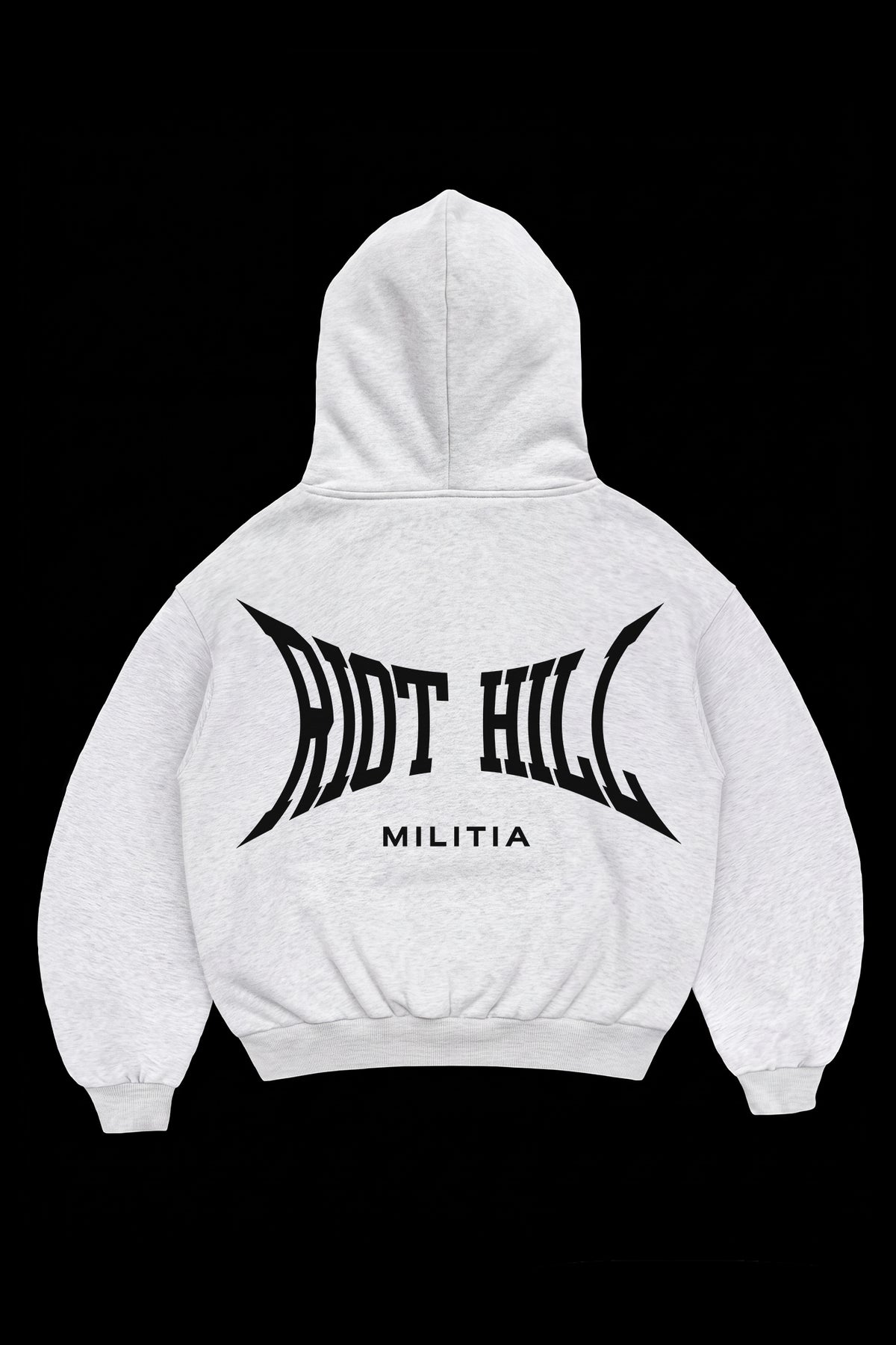 CROPPED MILITIA ZIP-UP HOODED SWEATSHIRT