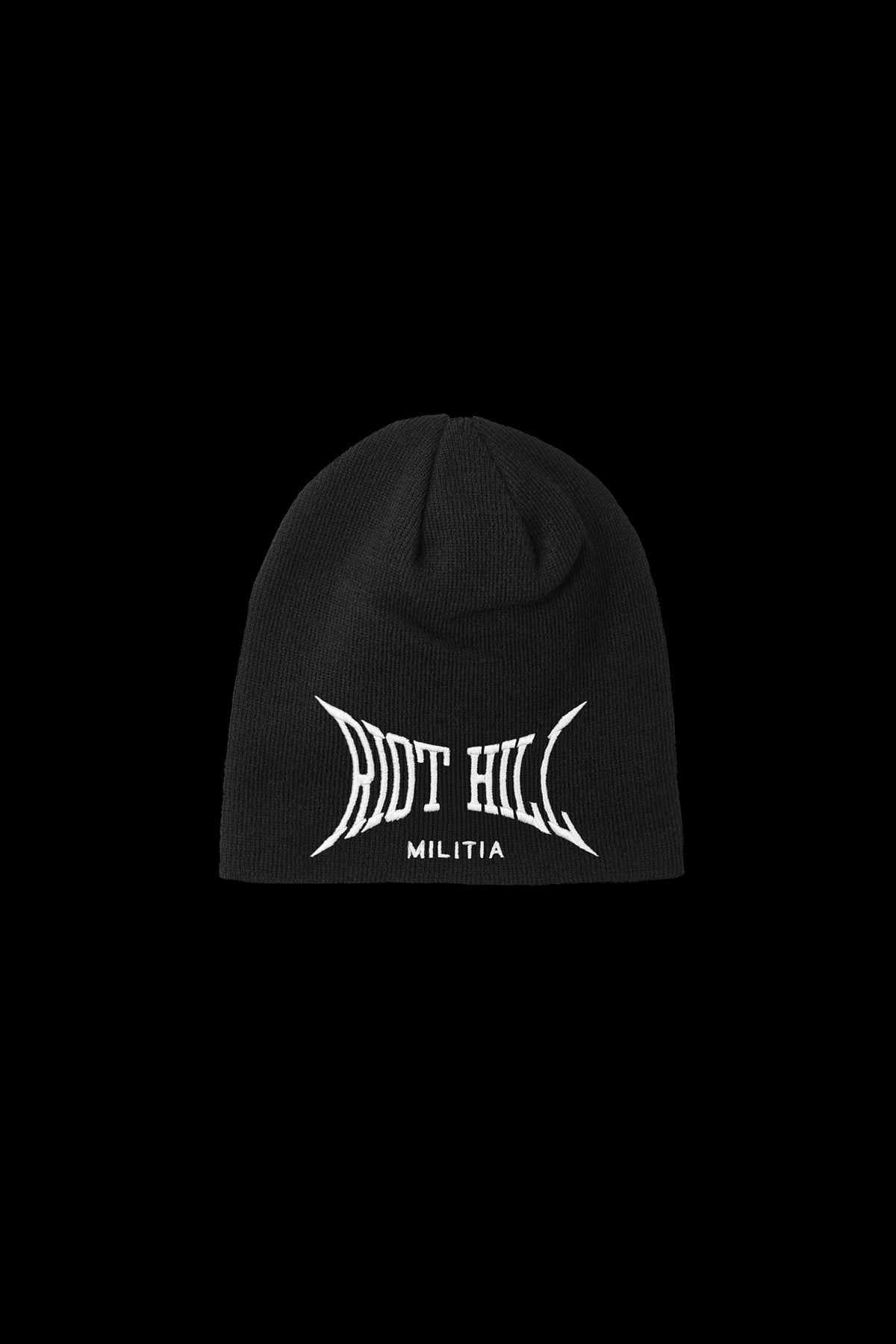 BLACK MILITIA BEANIE