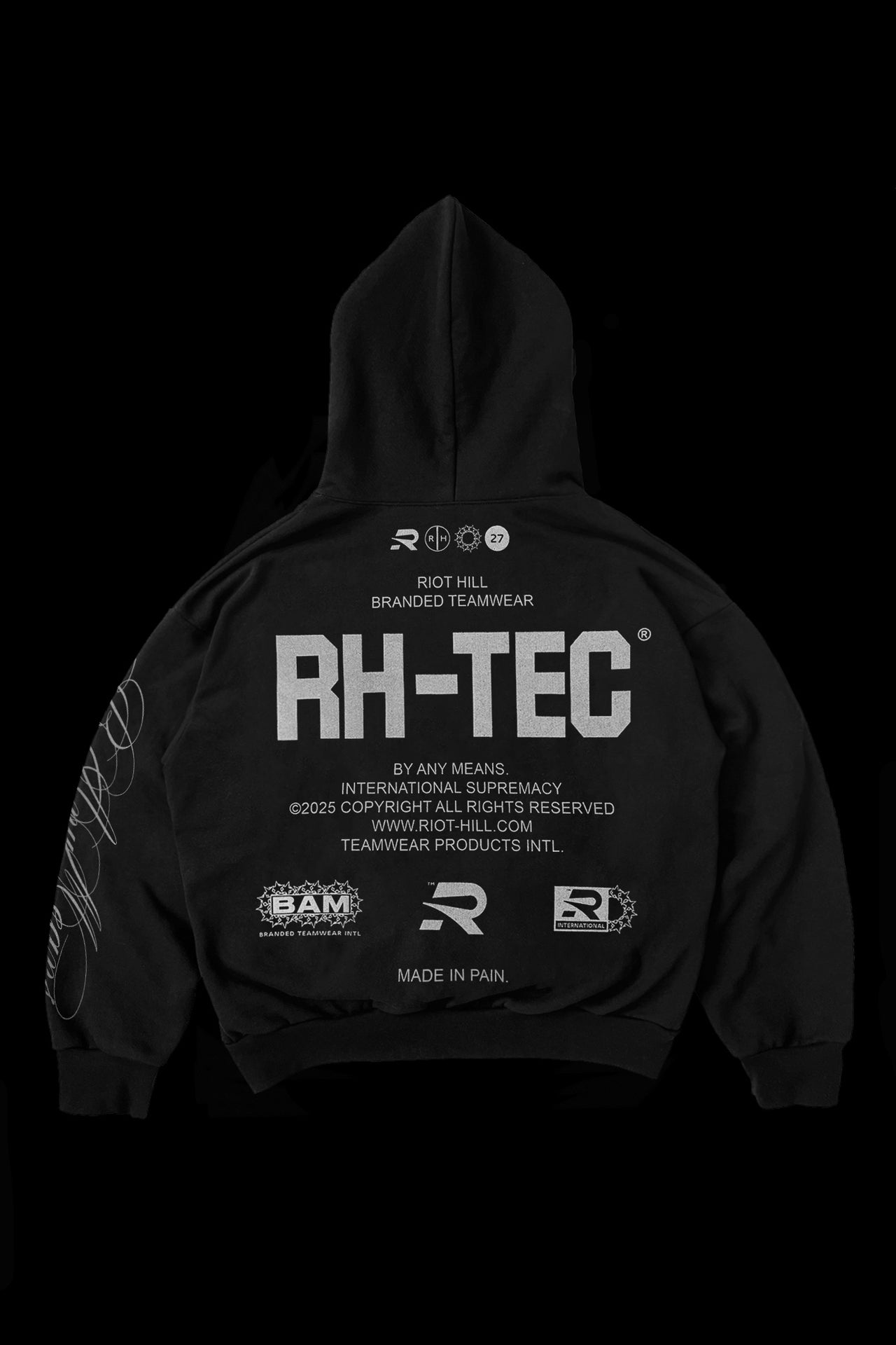BLACK BY ANY MEANS HOODED SWEATSHIRT