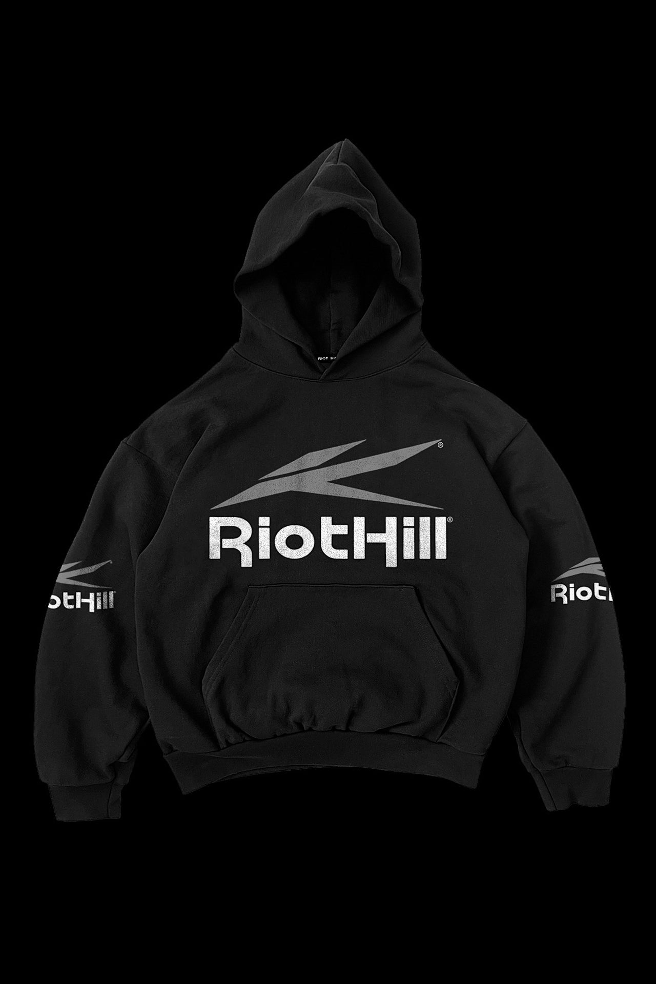 BLACK RIOT SPORT HOODED SWEATSHIRT