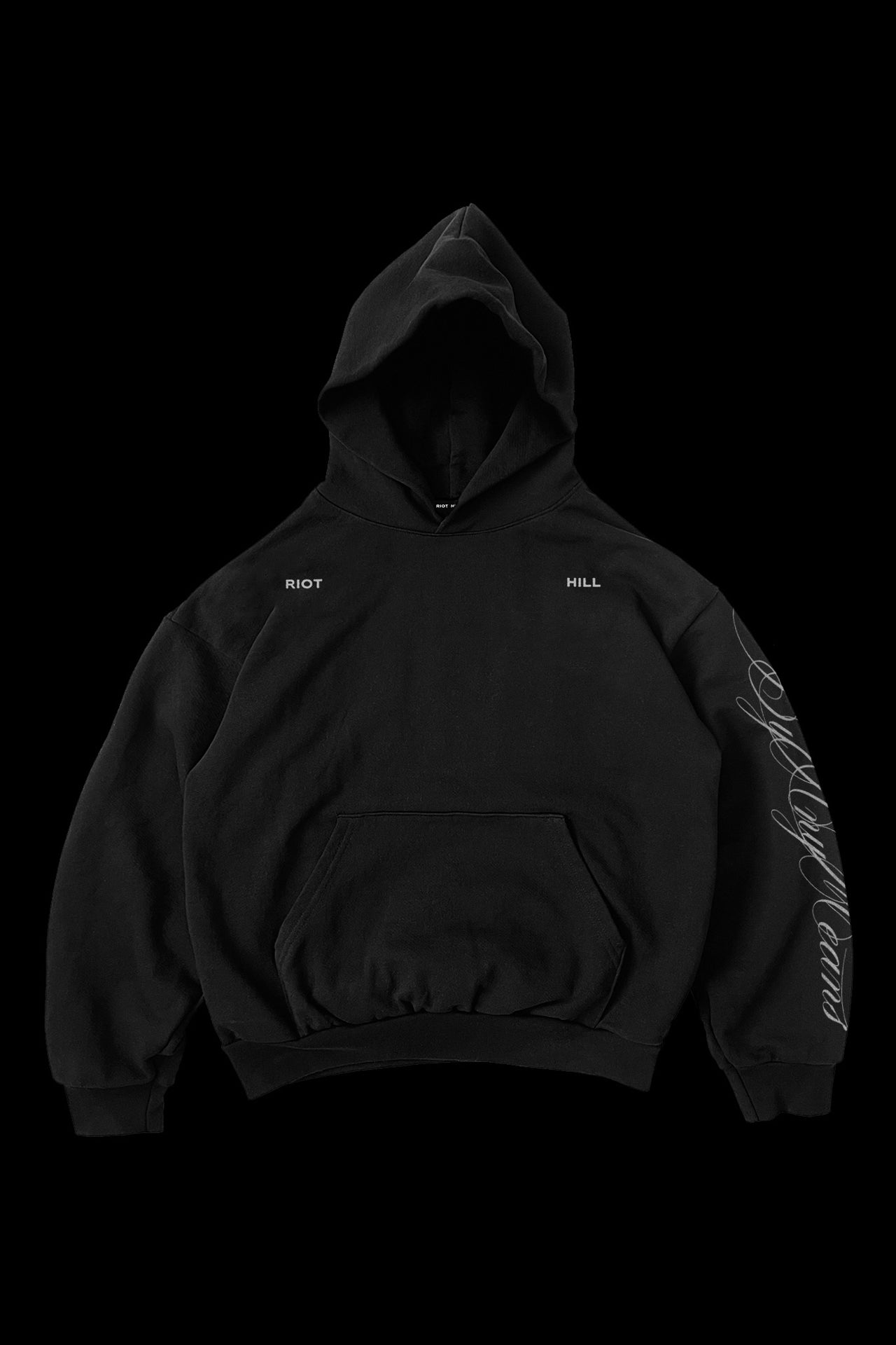 BLACK BY ANY MEANS HOODED SWEATSHIRT