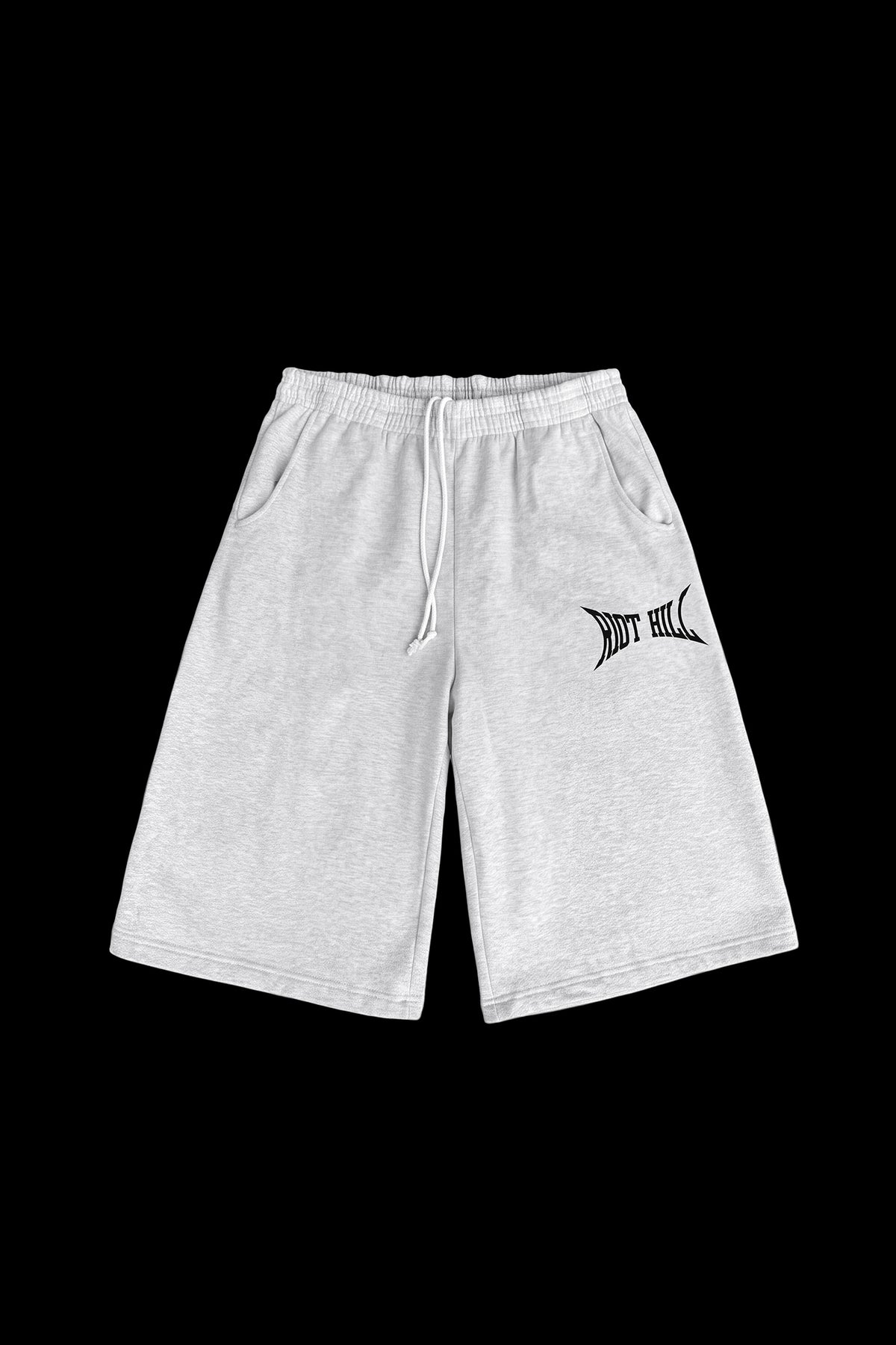 GREY MILITIA CAPRI SWEATSHORTS