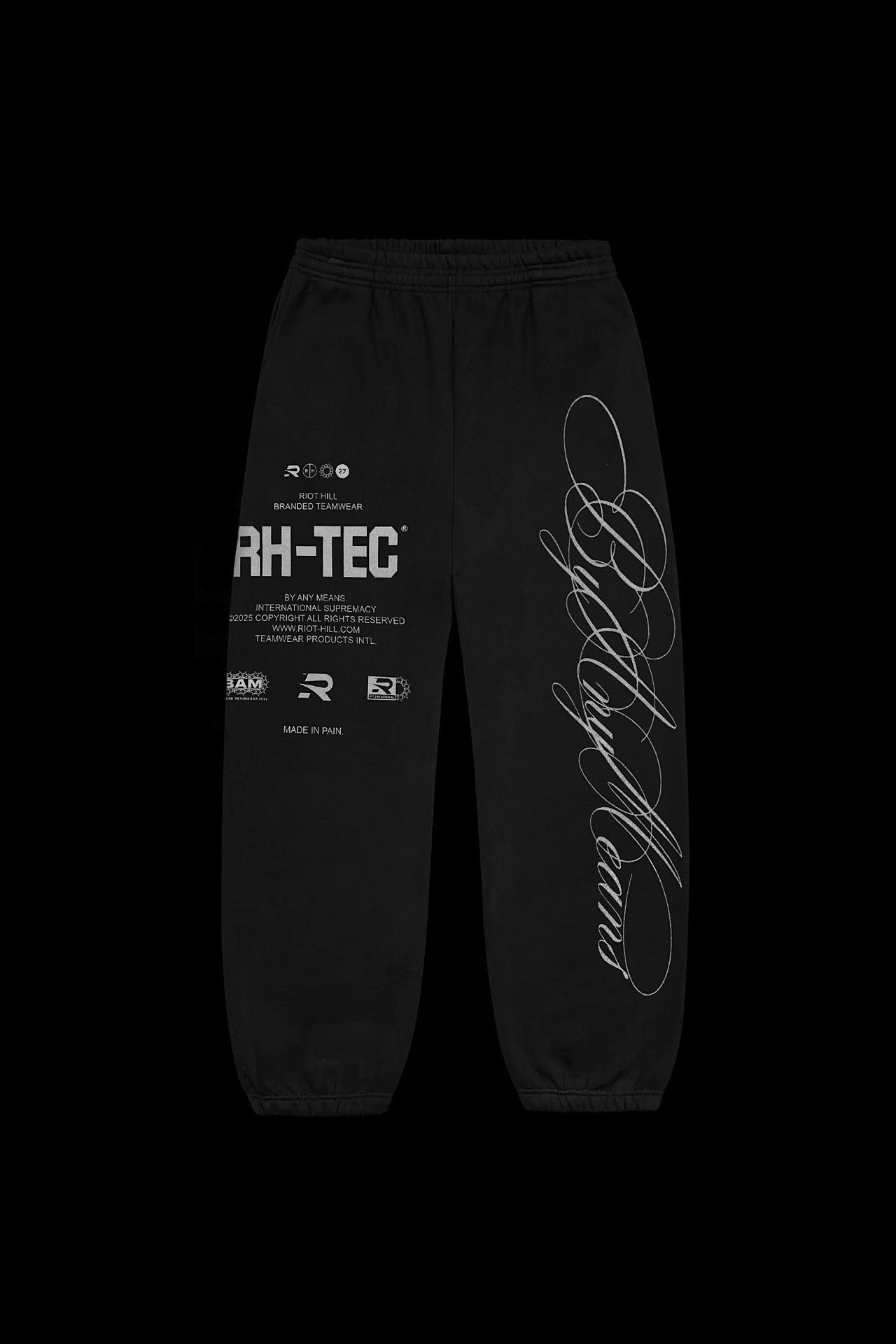 BLACK BY ANY MEANS SWEATPANTS