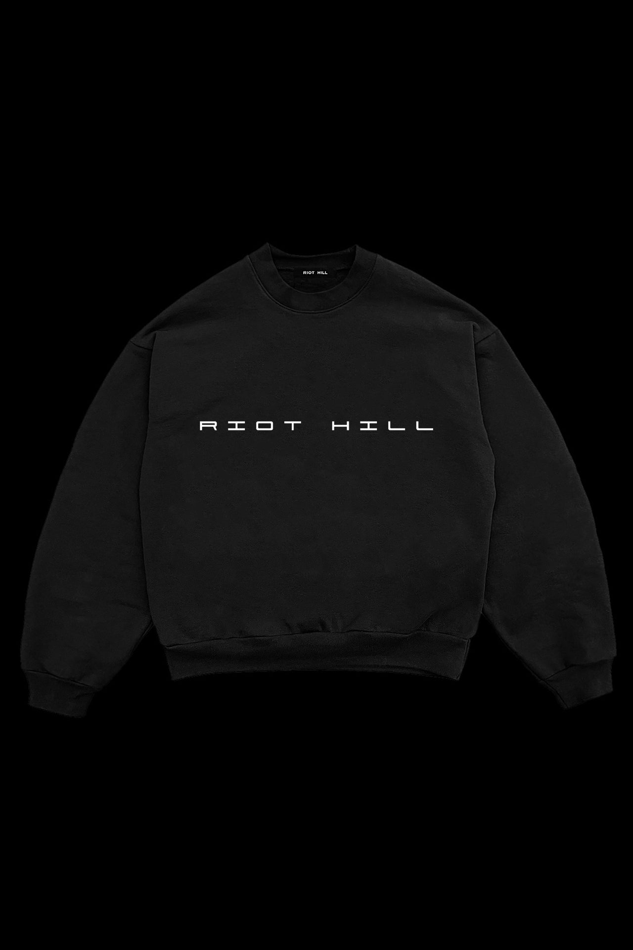 BLACK CYBER CREWNECK SWEATSHIRT