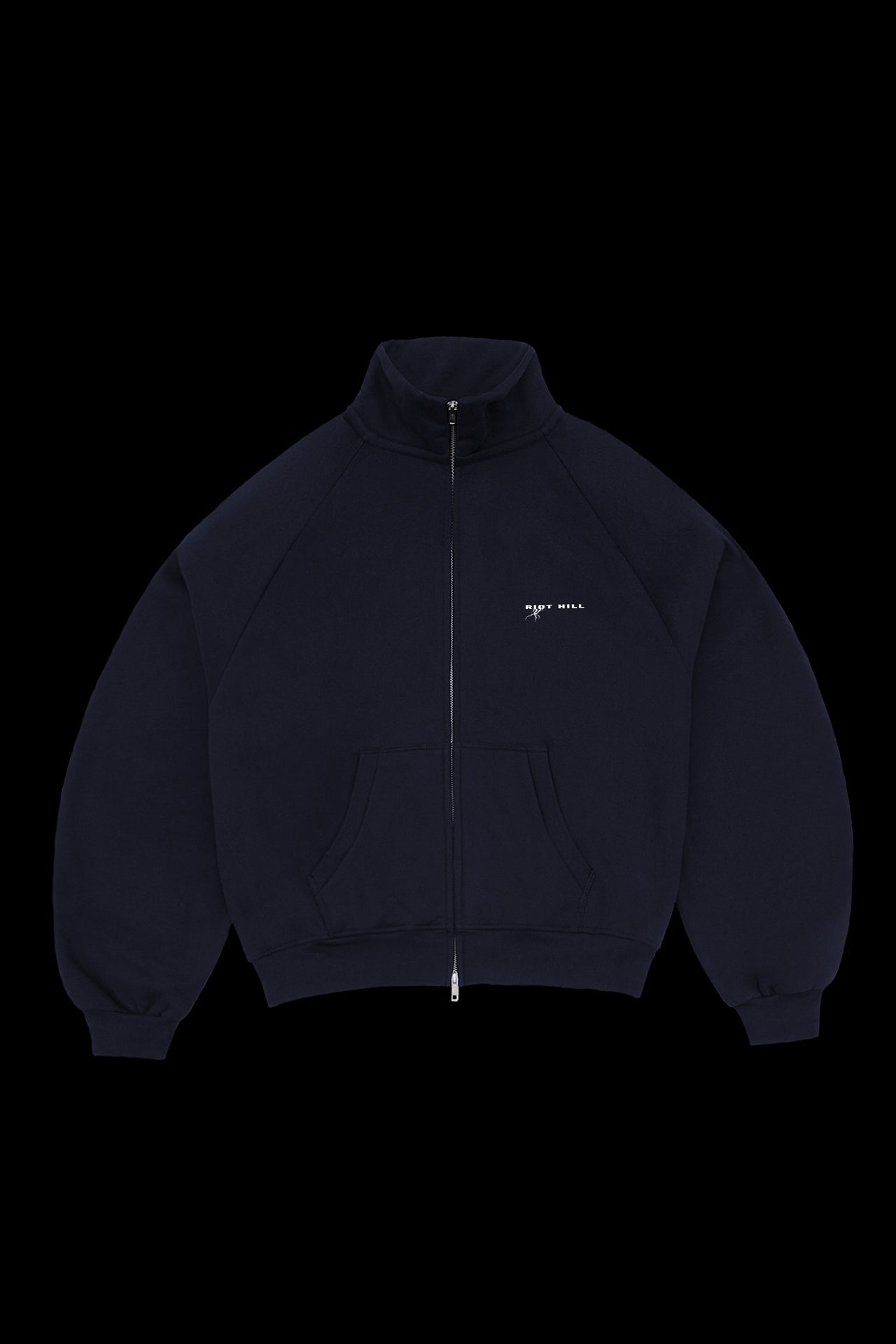 NAVY CLASSIC MINI LOGO ZIP-UP TRACK JACKET