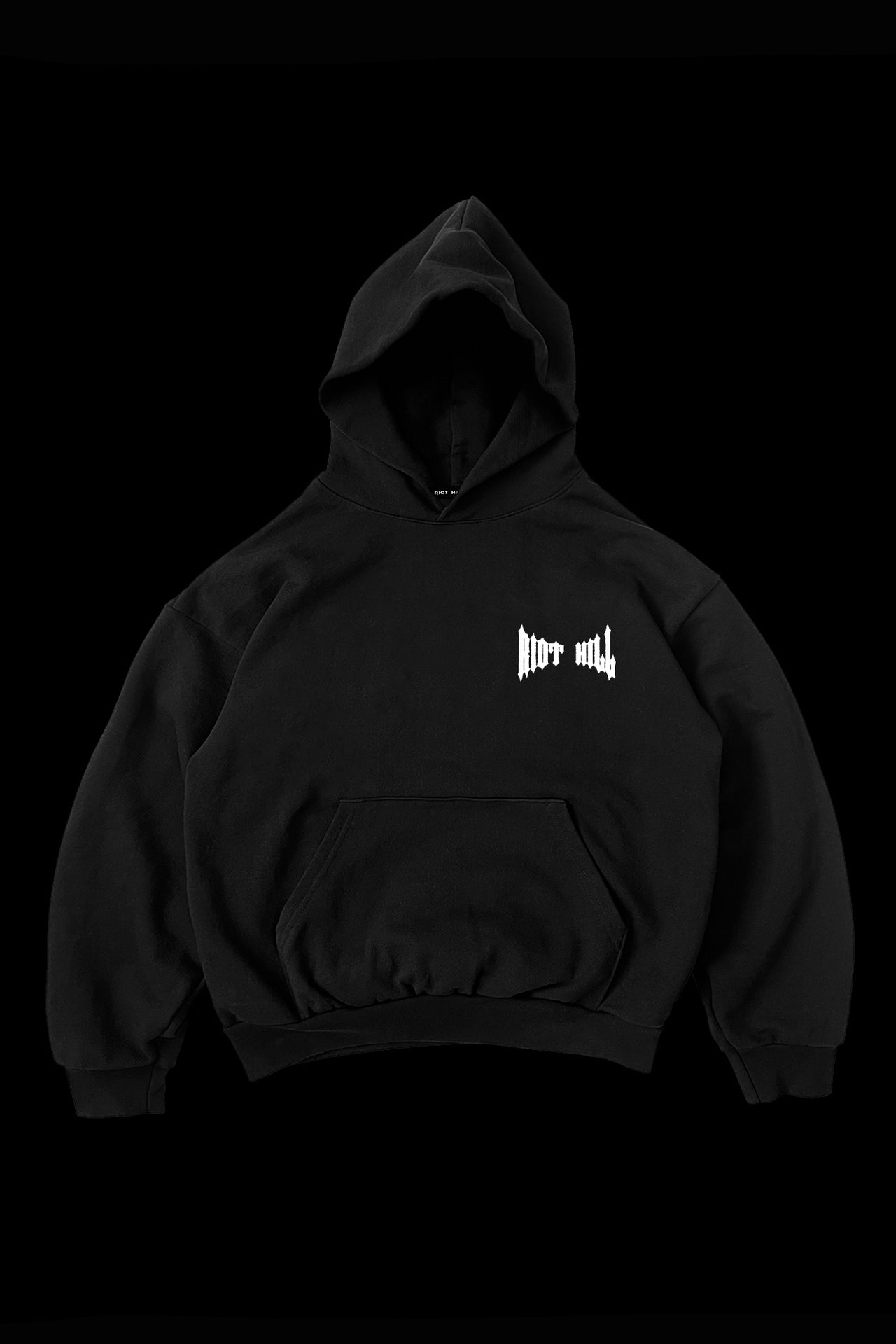 DISTORTED IRON HOODED SWEATSHIRT
