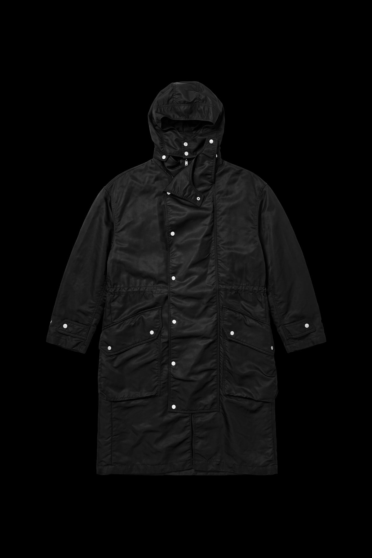 COATED NYLON TRENCHCOAT