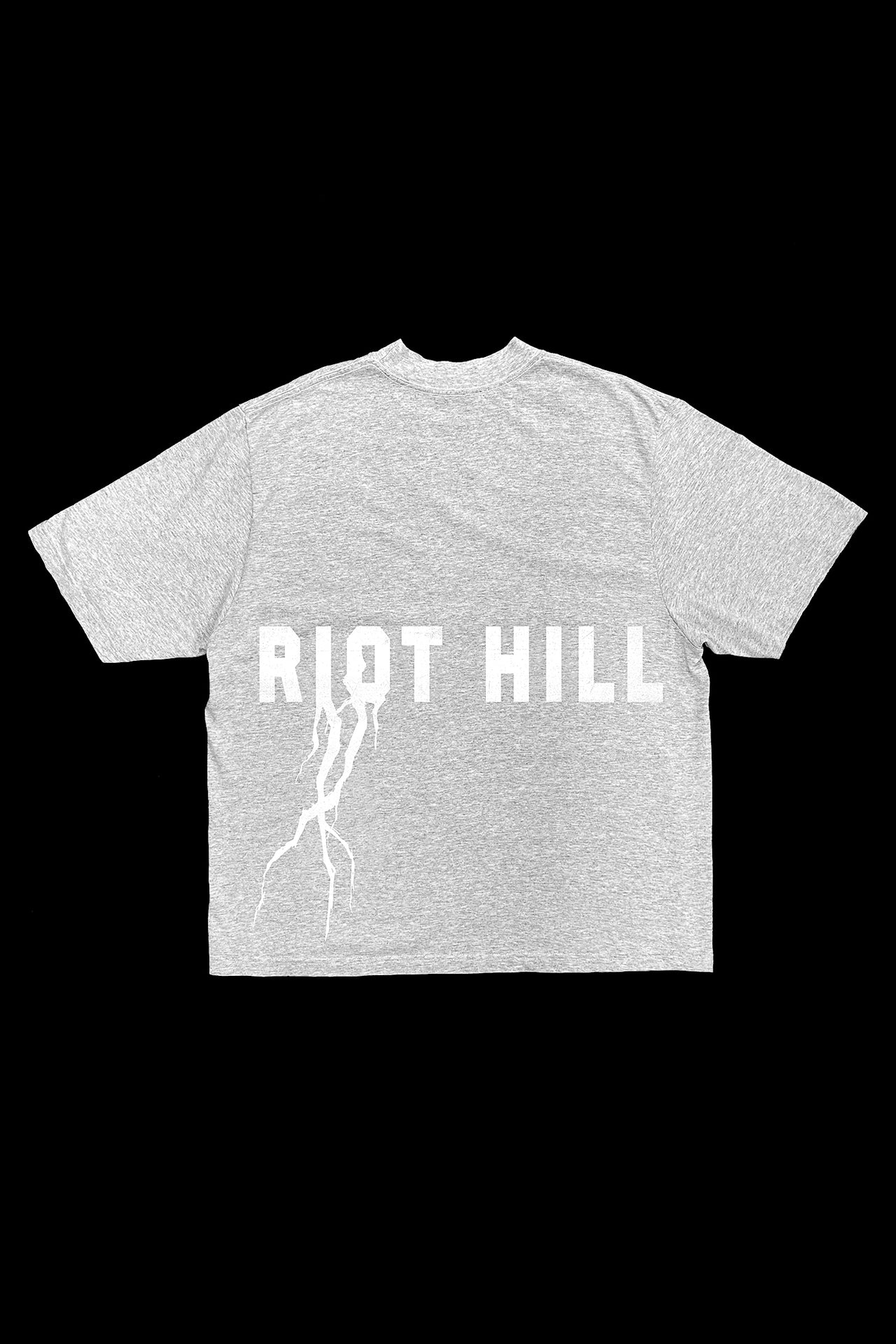 GREY CLASSIC LOGO MOCKNECK T-SHIRT