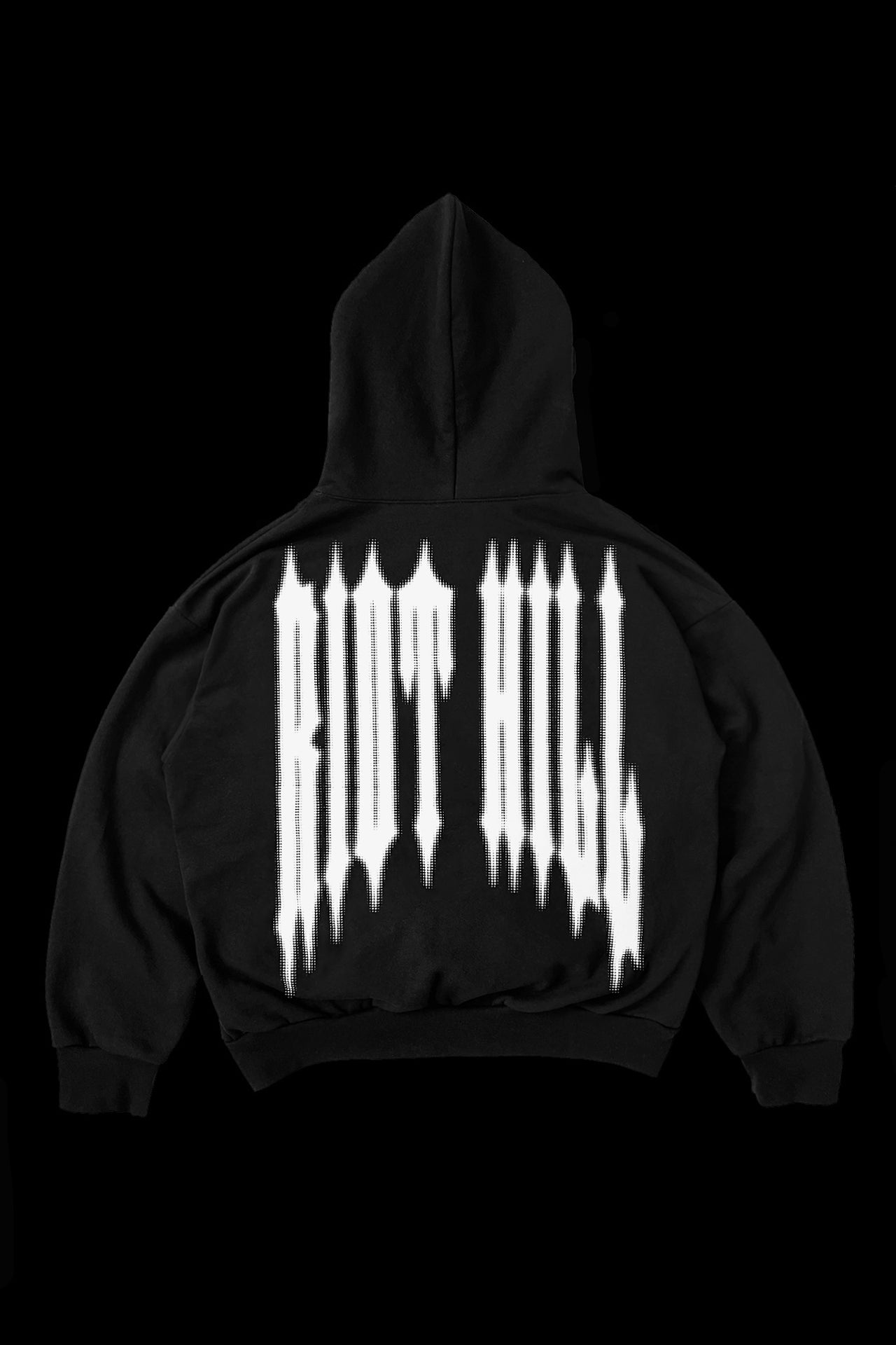 DISTORTED IRON HOODED SWEATSHIRT