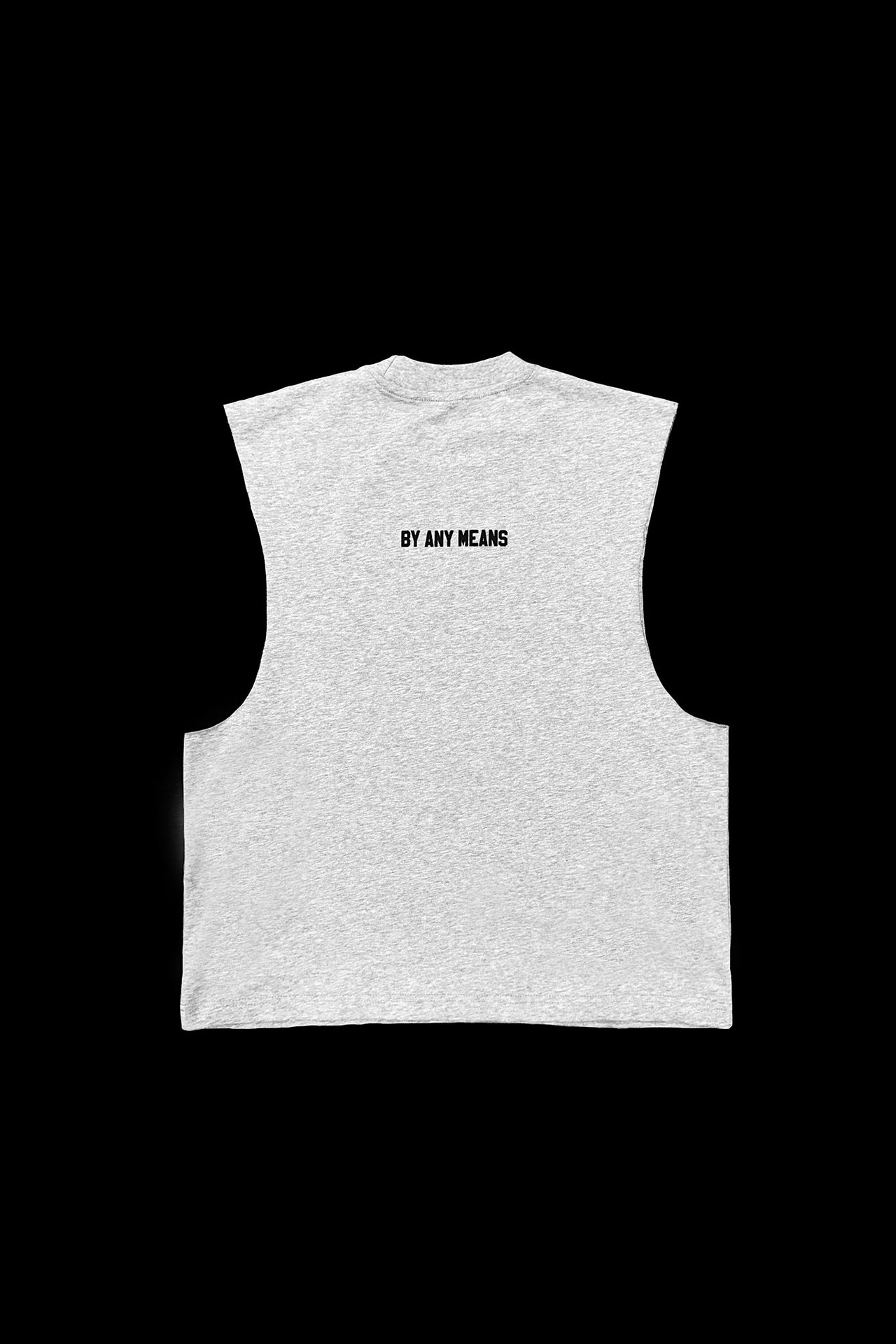 ASH GREY BY ANY MEANS MUSCLE T-SHIRT