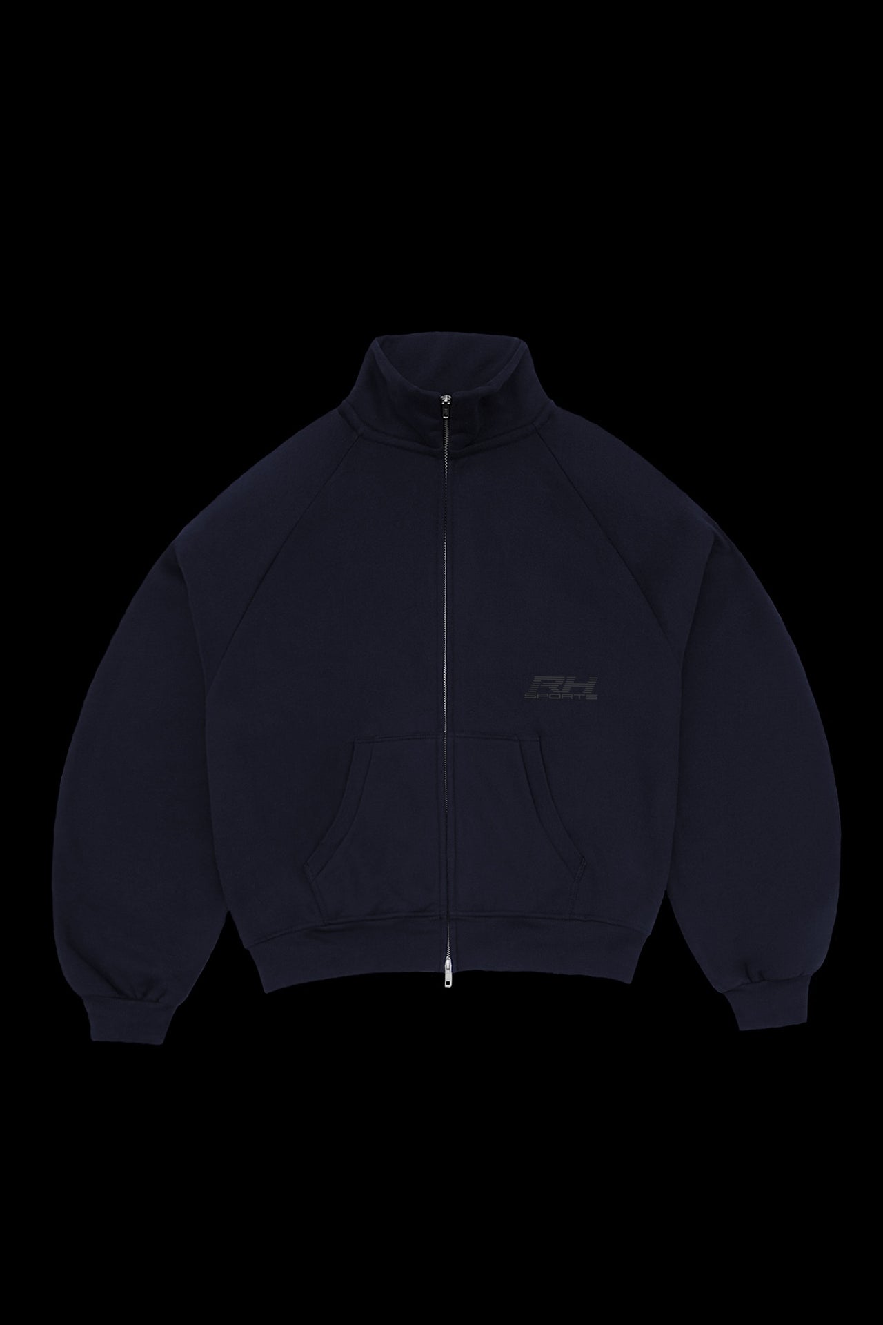 NAVY RH-SPORTS ZIP-UP TRACK JACKET