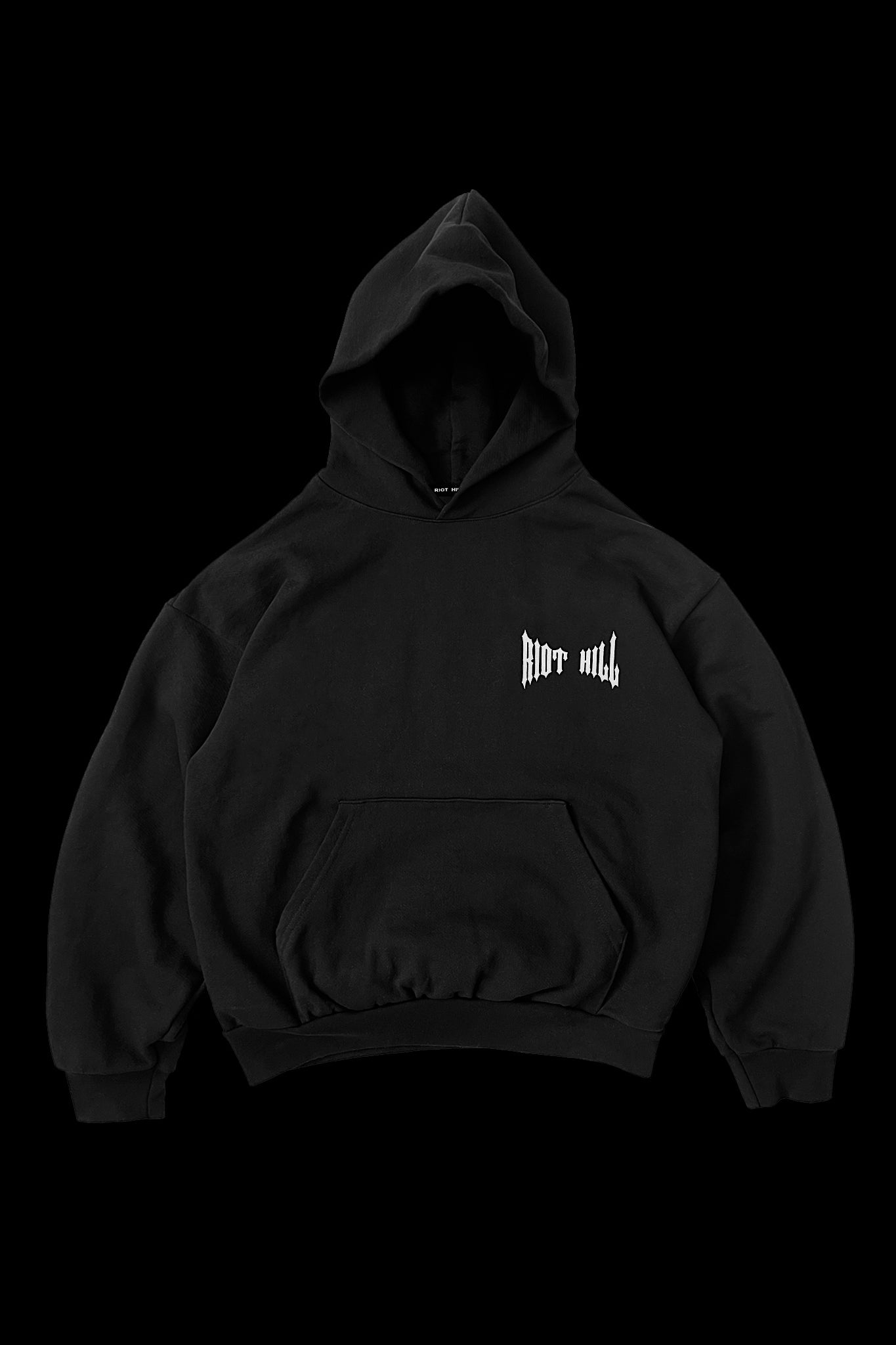 BLACK IRON HOODED SWEATSHIRT