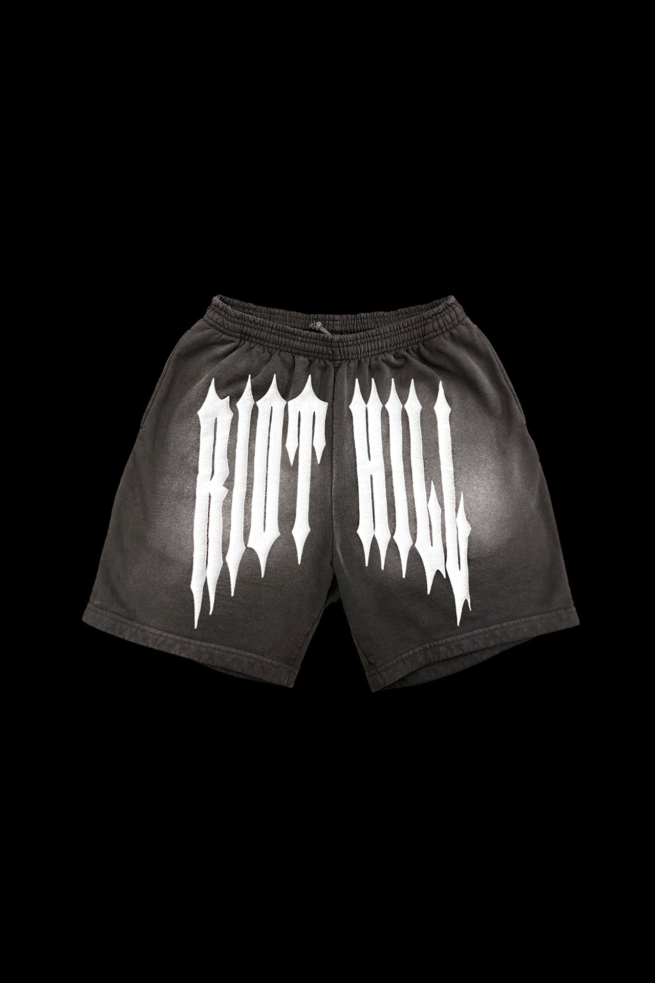 BROWN IRON SUN-FADE SWEATSHORTS