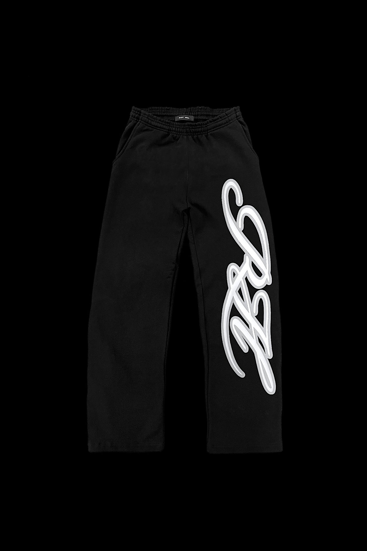 BLACK SIGNATURE LOGO SWEATPANTS