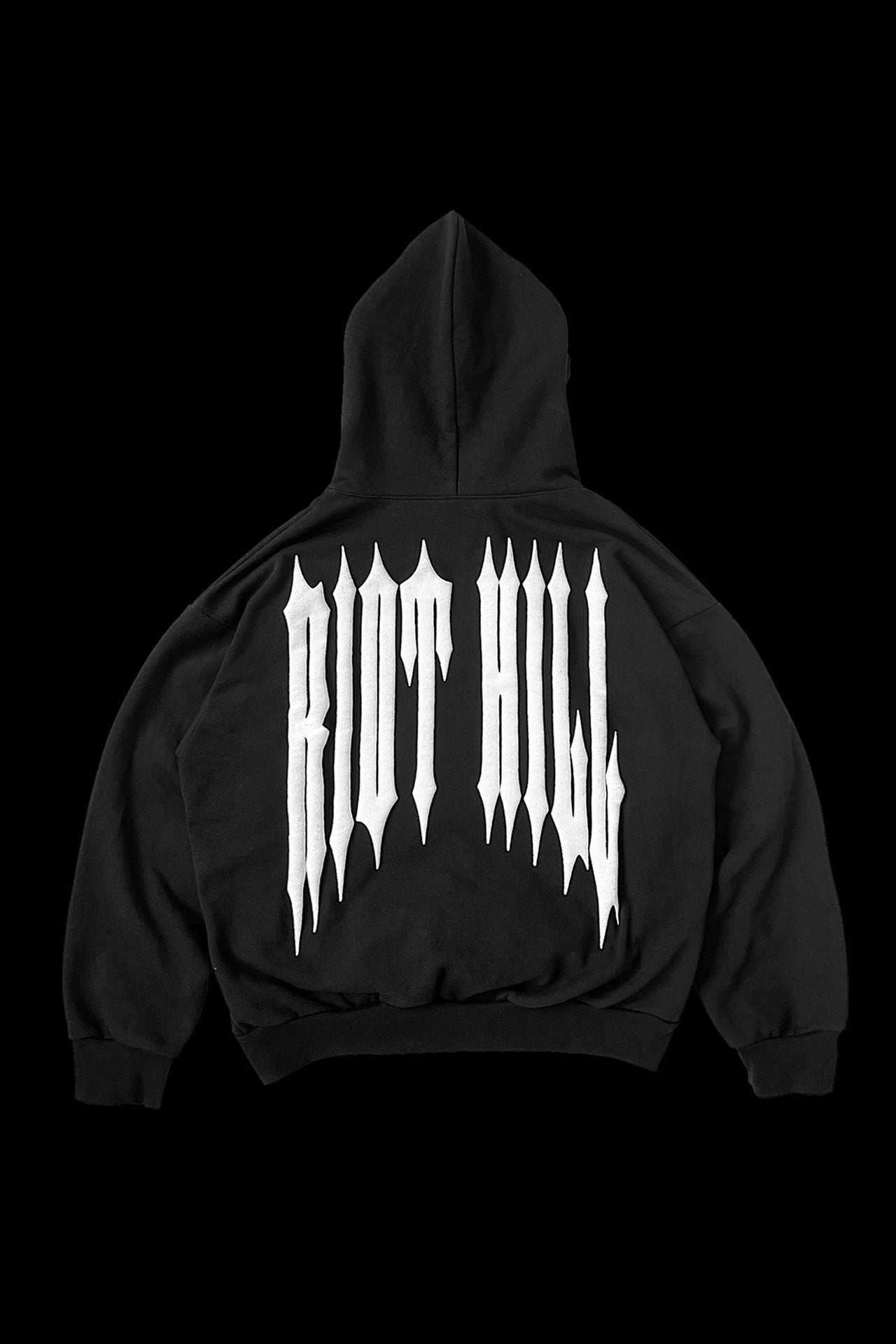 BLACK IRON HOODED SWEATSHIRT