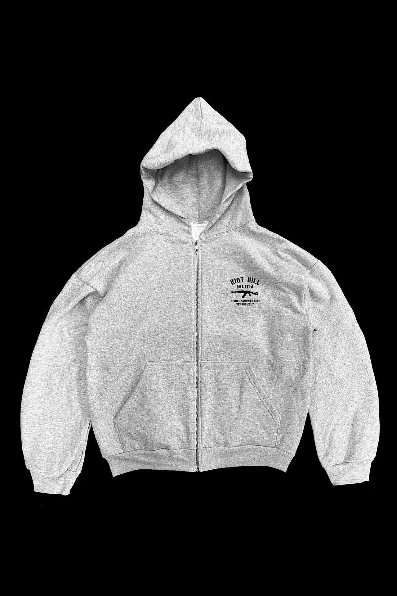 RH MILITIA ZIP-UP HOODED SWEATSHIRT